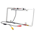 Universal Slim Chrome License Plate HD Camera with Wide Viewing Angle