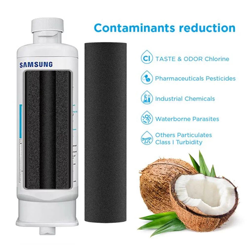 3 Pack Fitting With HAF-QIN/EXP, DA97-17376B, DA97-08006C, HAF-QIN Refrigerator Water Filter