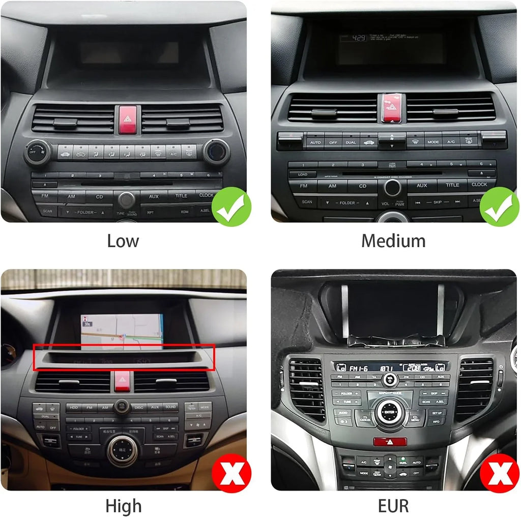 THONZER 2+32G 10.1 inches Android 10 Double Din Car Stereo for Honda Accord 8th 2008 2009 2010 2011 IPS Touchscreen Screen Car Radio with Carplay & Android Auto Support Backup Camera GPS Navi FM BT