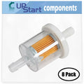 8-Pack 691035 Fuel Filter Replacement for Bobcat 38666 - Suitable with 493629 Fuel Filter 40 Micron