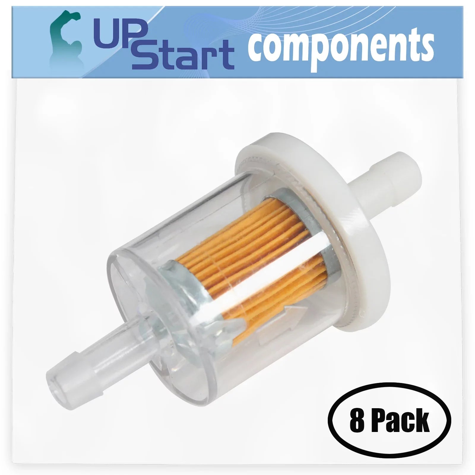 8-Pack 691035 Fuel Filter Replacement for Bobcat 38666 - Suitable with 493629 Fuel Filter 40 Micron