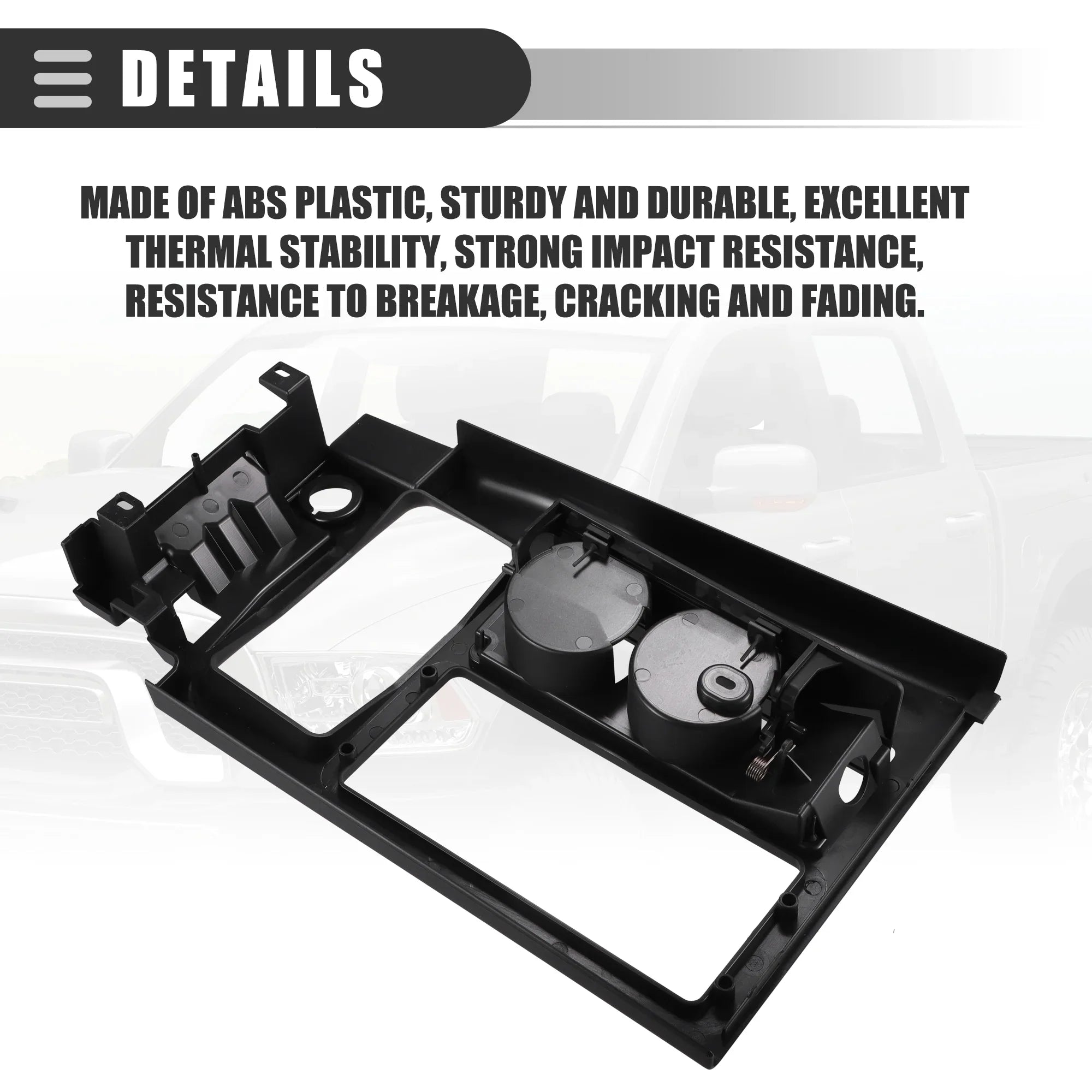 Unique Bargains Car Cup Holder Replacement for Chevrolet Corvette 1994 Plastic No.10161884 Black