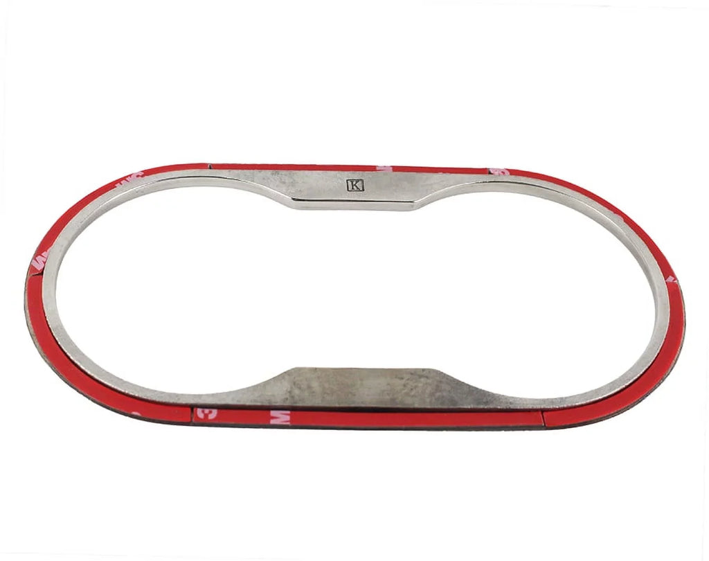 Kentrol 30002 Jeep Wrangler JK - 2007-10 Cup Holder Bezel Polished Stainless Steel