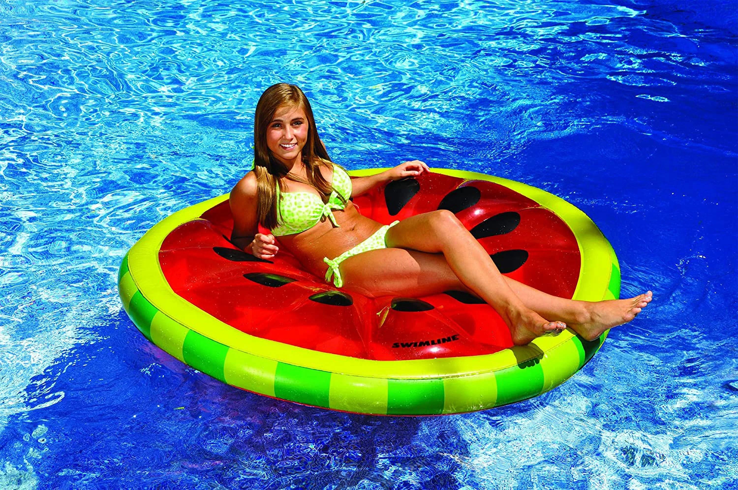 Swimline Watermelon Slice Island Inflatable Raft