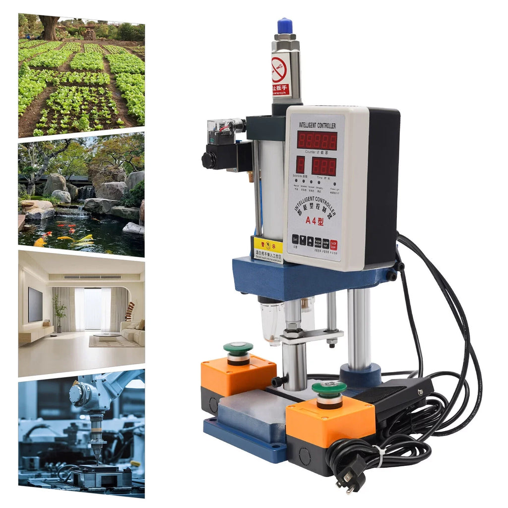 New 440lb Adjustable Pneumatic Punch Machine Press Equipment with Digital Controller, 4V210-8
