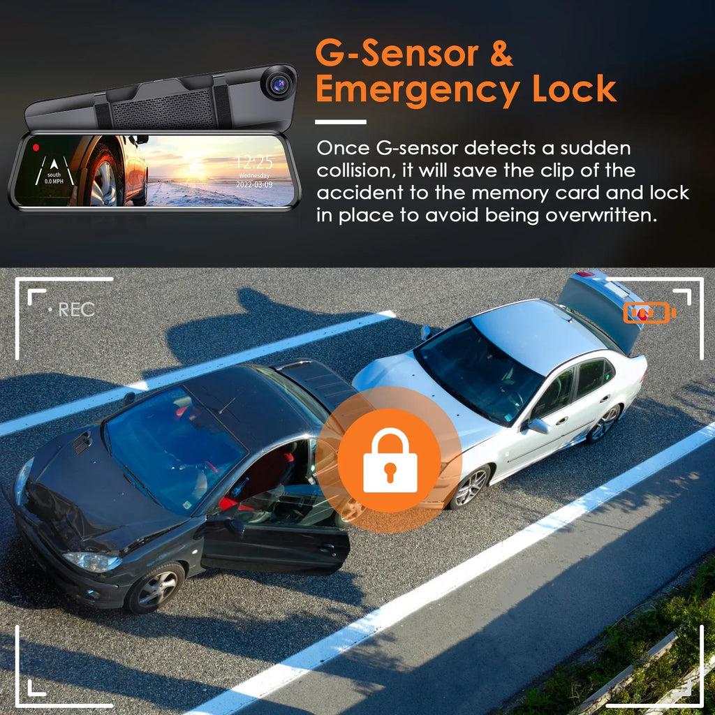 iMounTEK Car DVR 4K HD Dash Cam Dual Lens Recorder 170° Angle Camera with Night Vision, G-Sensor, Parking Monitor