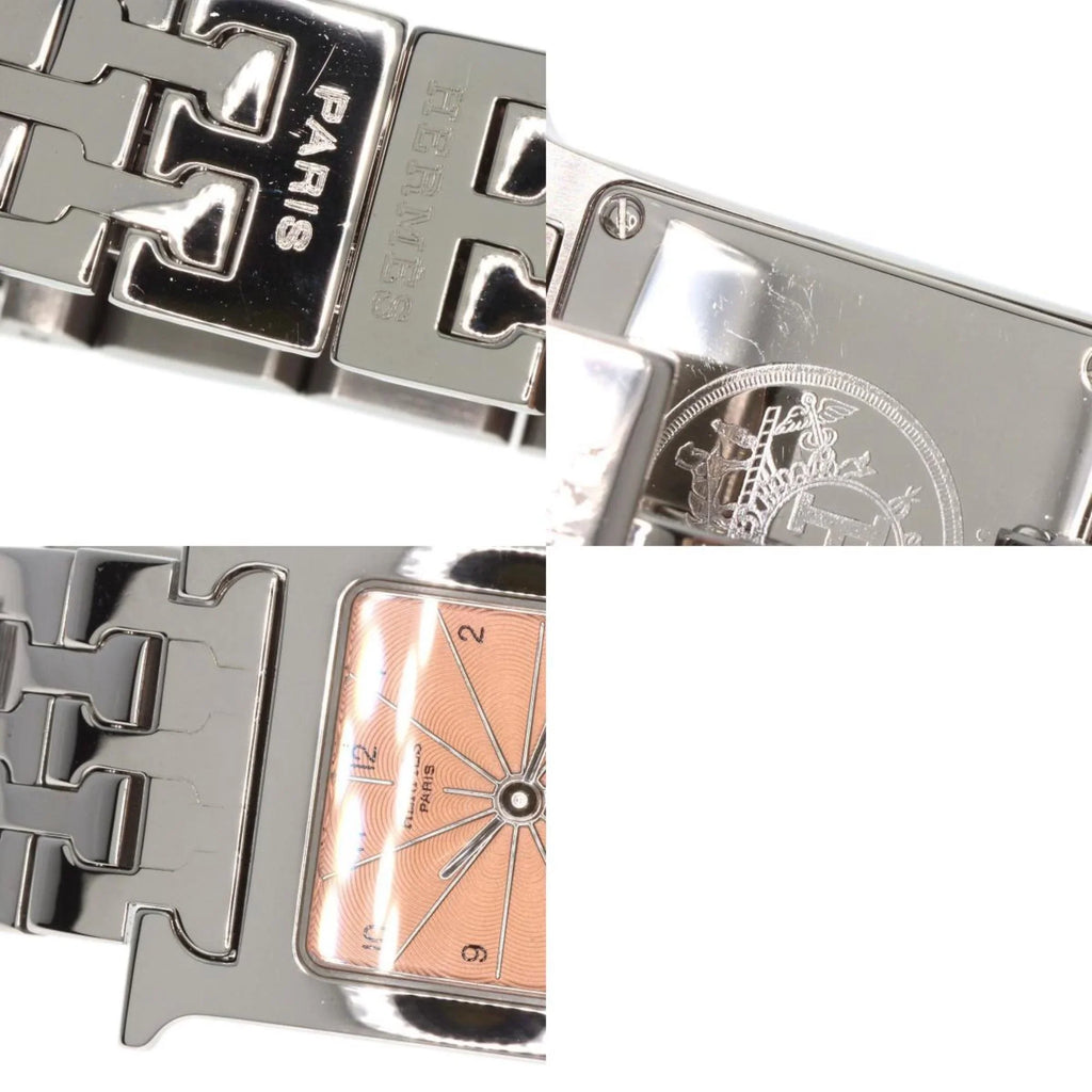 Pre-Owned Hermes HH1.210 H Watch Wristwatch Stainless Steel/SS Ladies HERMES (Good)