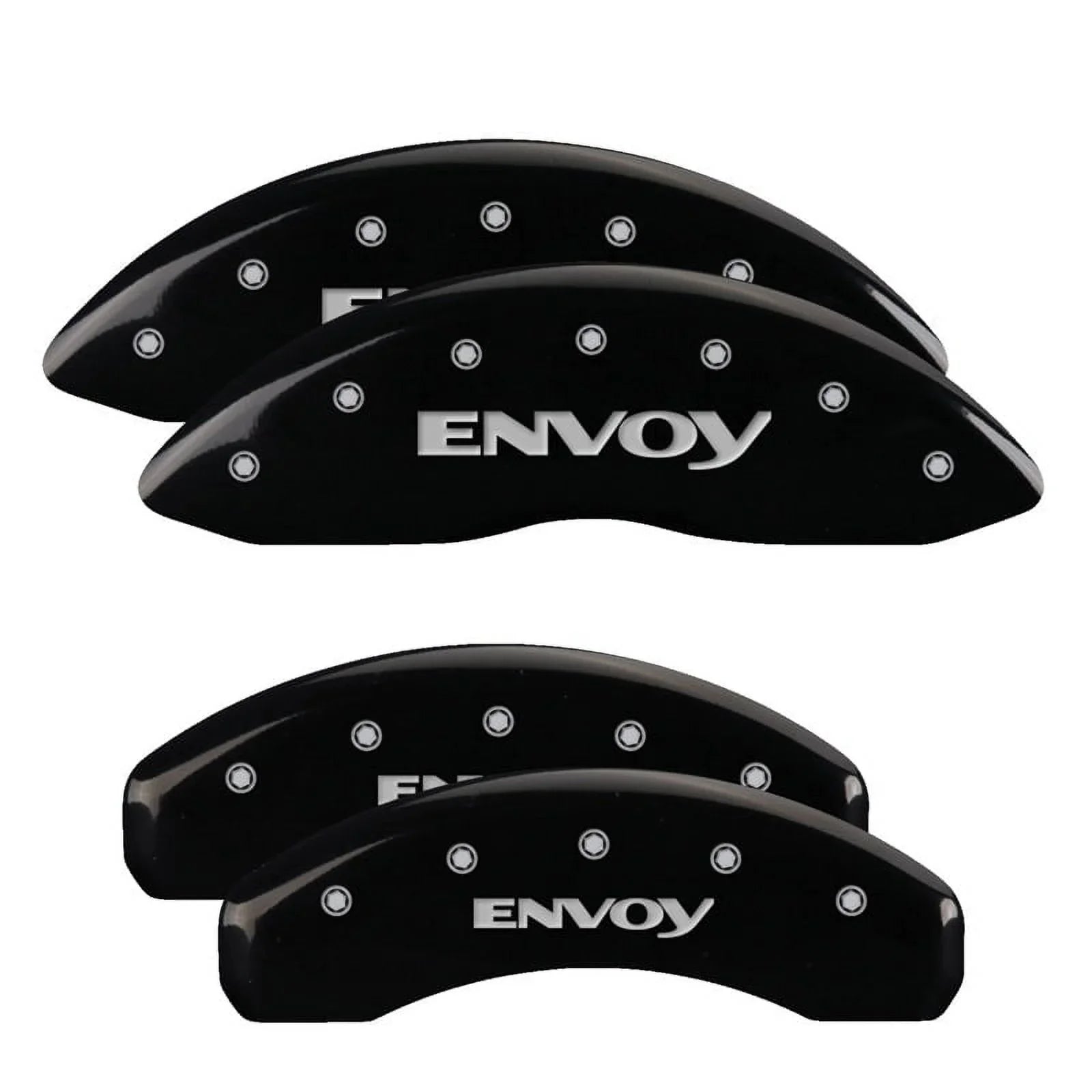 MGP 4 Caliper Wrap Engraved Front & Rear MOPAR Black finish silver ch Fits select: 2013 CHRYSLER 300, 2012 CHRYSLER 300C LIMITED