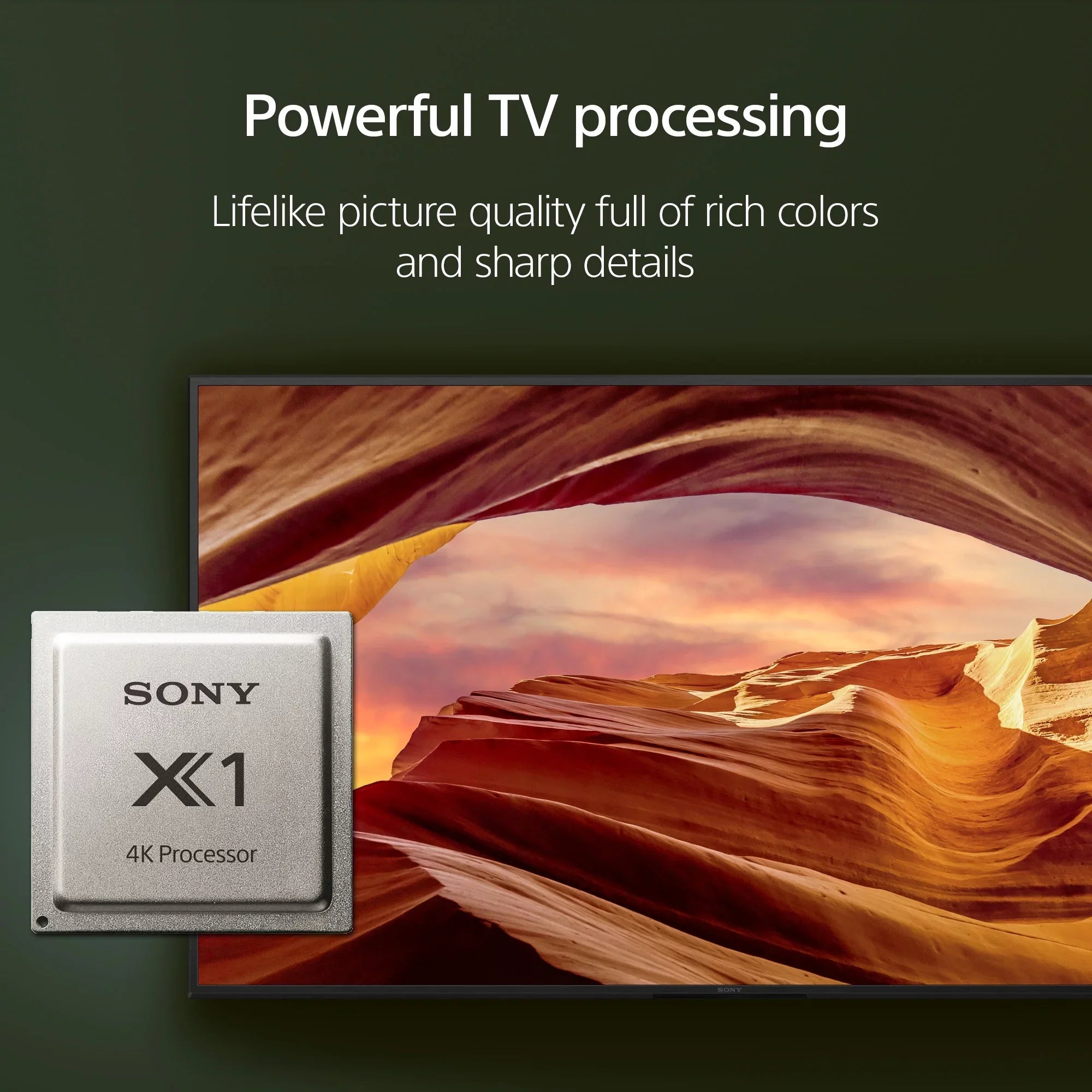 Restored Sony 55” Class X77L 4K Ultra HD LED Smart Google TV KD55X77L - 2023 Model (Refurbished)