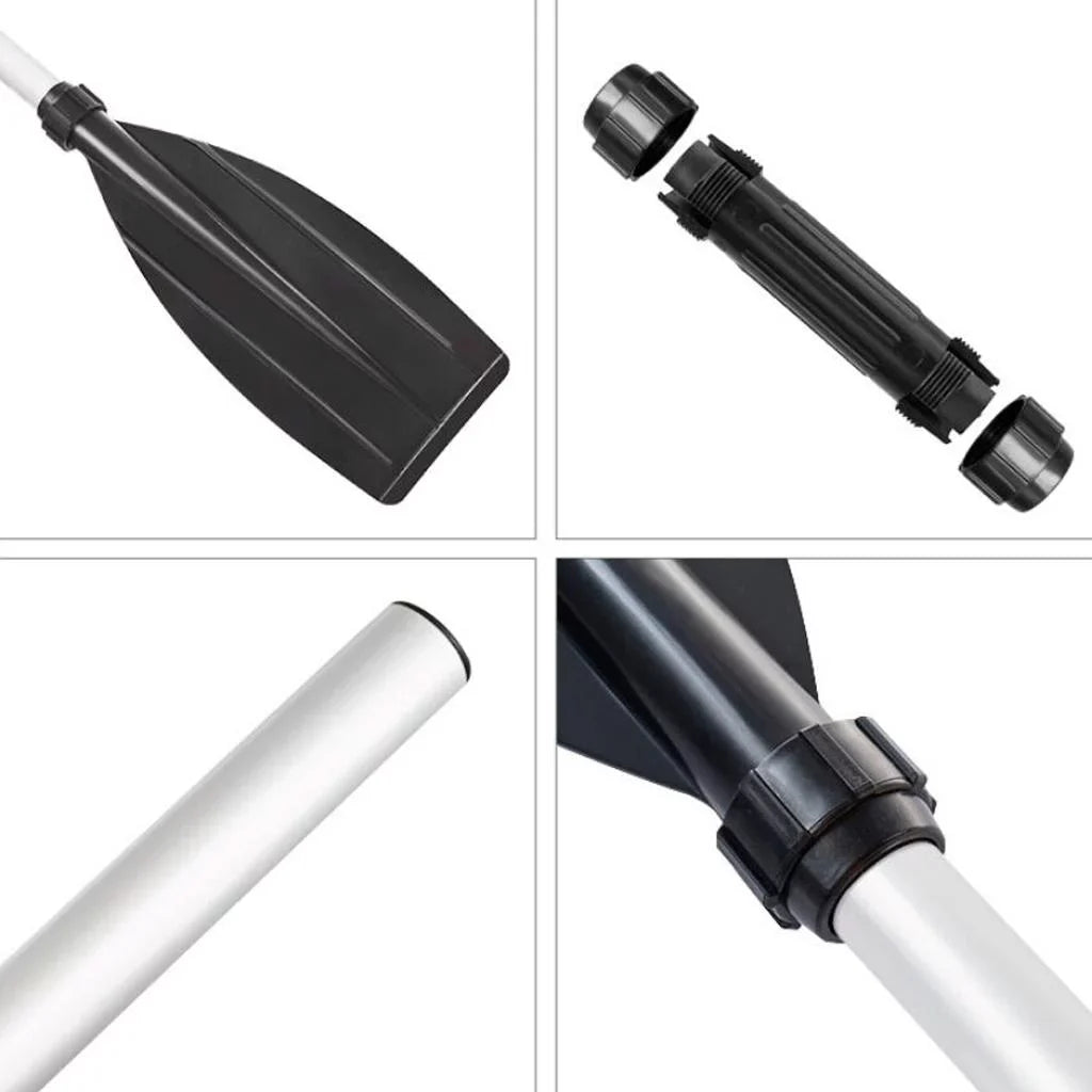 1 Pair 49.6 inches - Heavy Duty Aluminum Alloy Lightweight Watercraft Oars for Inflatable Kayaks Canoe Raft Rubber Dinghy