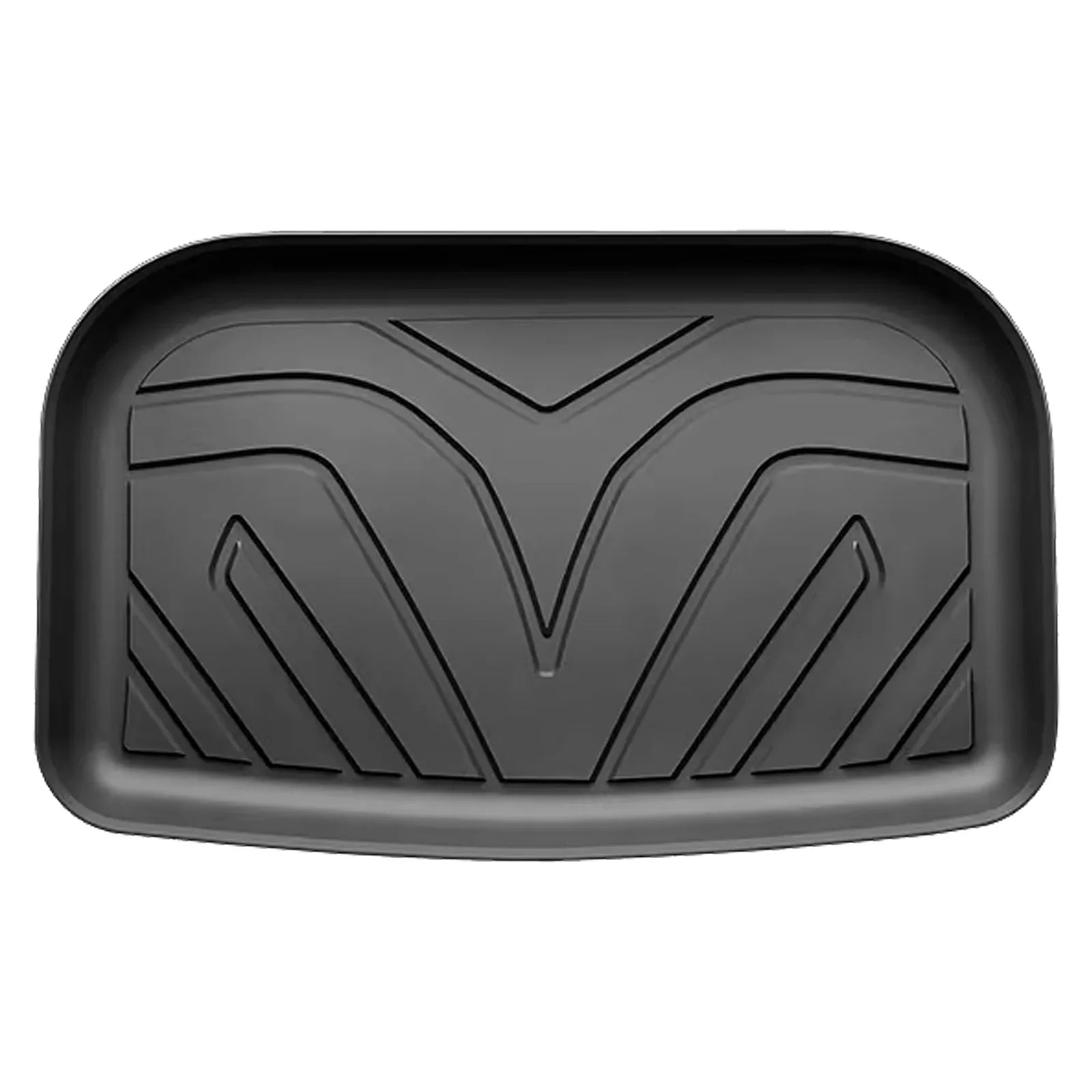Ikon Motorsports 3D TPE Floor Mats + Trunk Mat Suitable with 2020-2023 Tesla Model Y, All Climate Floor Liners, Front & 2nd Row Full Set Custom Protection Heavy Duty Rear Tray Cargo Mats, Black