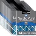 18x18x1 (17_3/4x17_3/4) Pleated Air Filters MERV 7 Plus Carbon 24 Pack