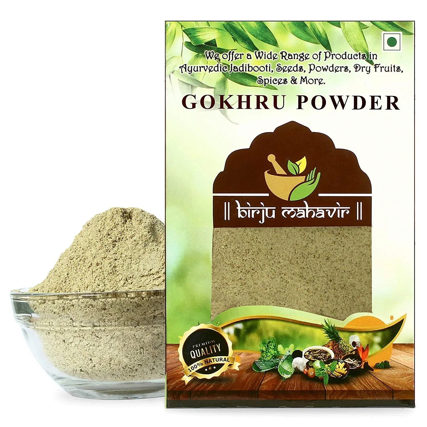 Radhe Birju Mahavir 100 Gr Gokhru Powder - Gokshura Powder