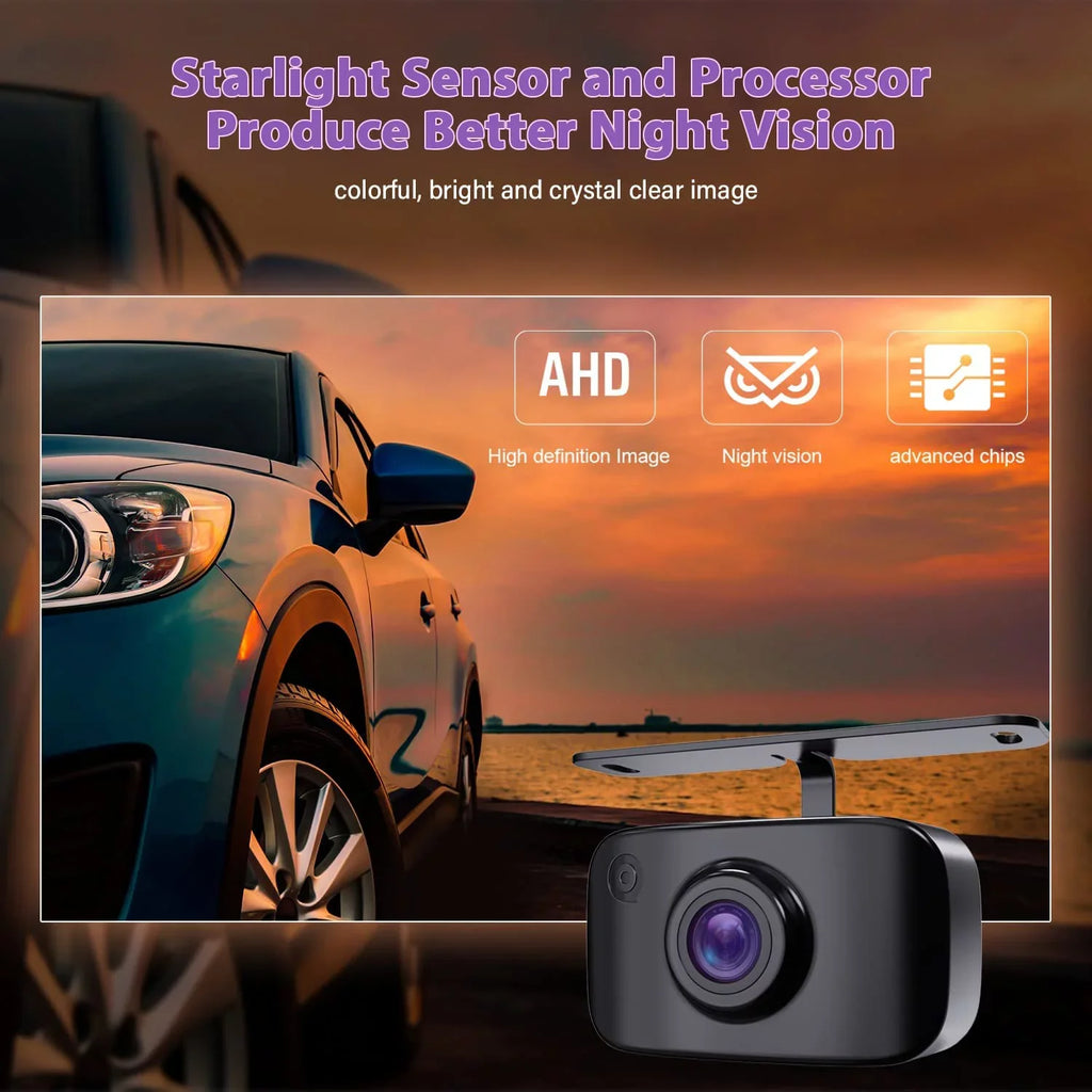 eRapta ERT11 Backup Camera, Rear View Reverse Camera for Car Truck Pickup SUV RV Van HD License Plate Front Rear Camera