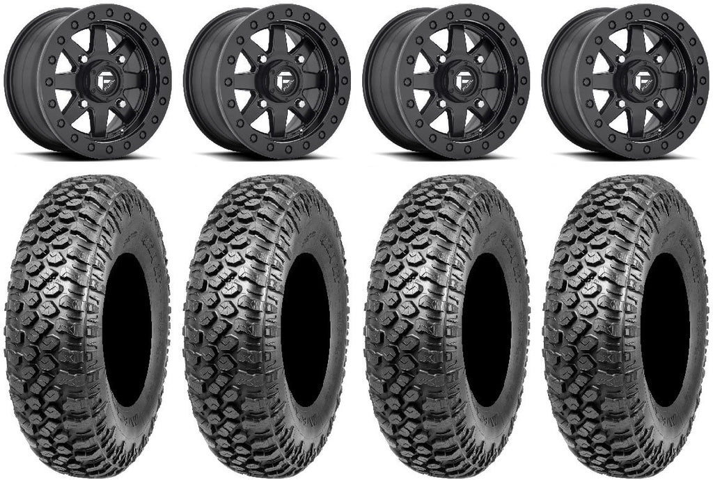 Fuel Maverick Bdlk Bk 15" Wheels 33" RAZR XT Tires Sportsman RZR Ranger