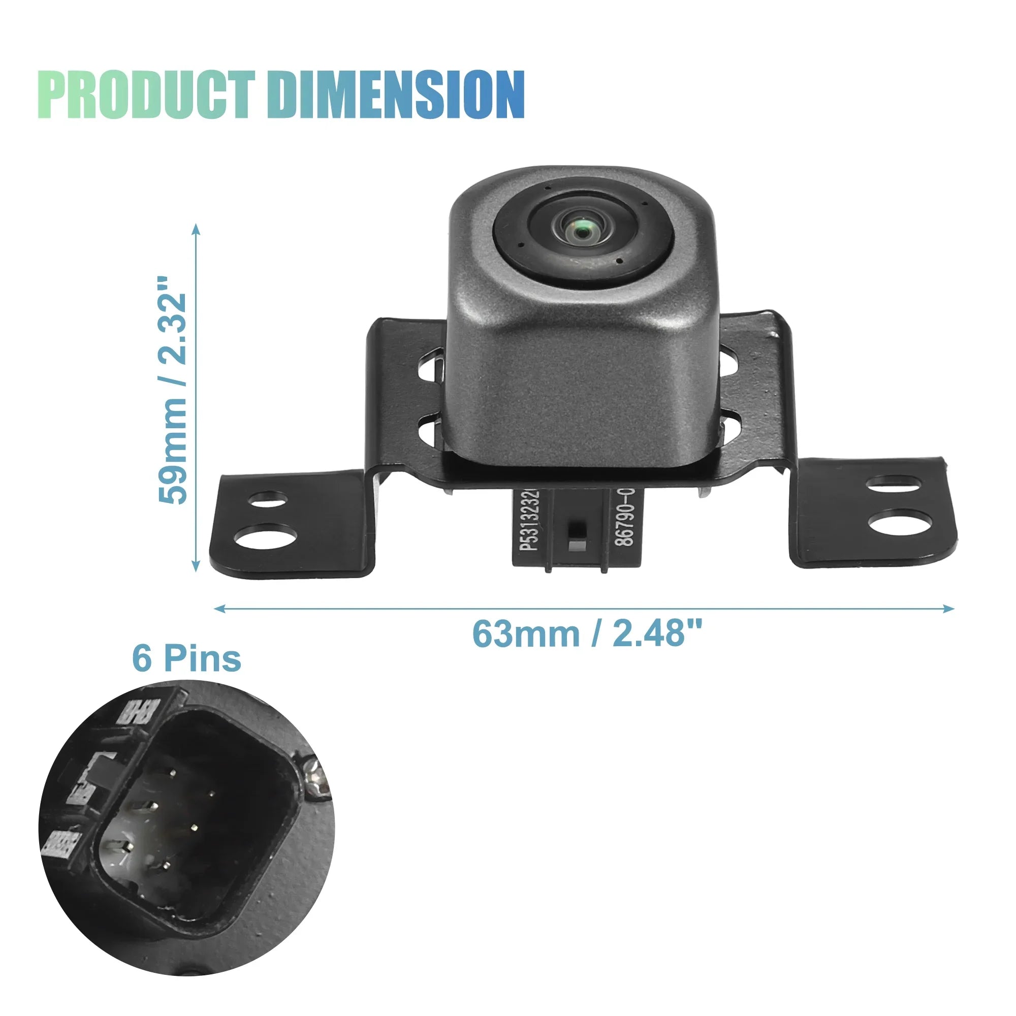 Unique Bargains Car Rear View Back Up Camera Fit for Toyota Highlander 2017-2022 No.867900E081/86790-0E081