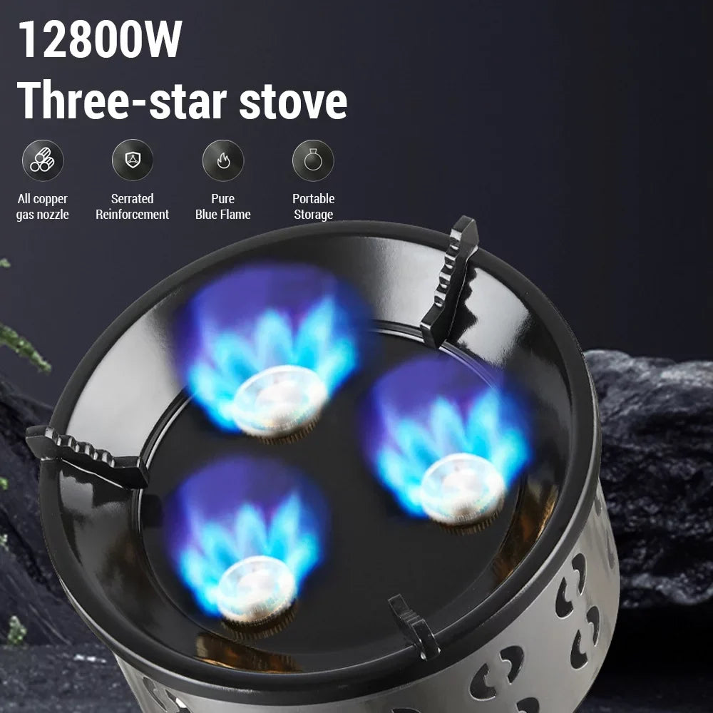 Anself Lightweight Portable Stove Optimal for Camping and Cooking Windproof and Efficient