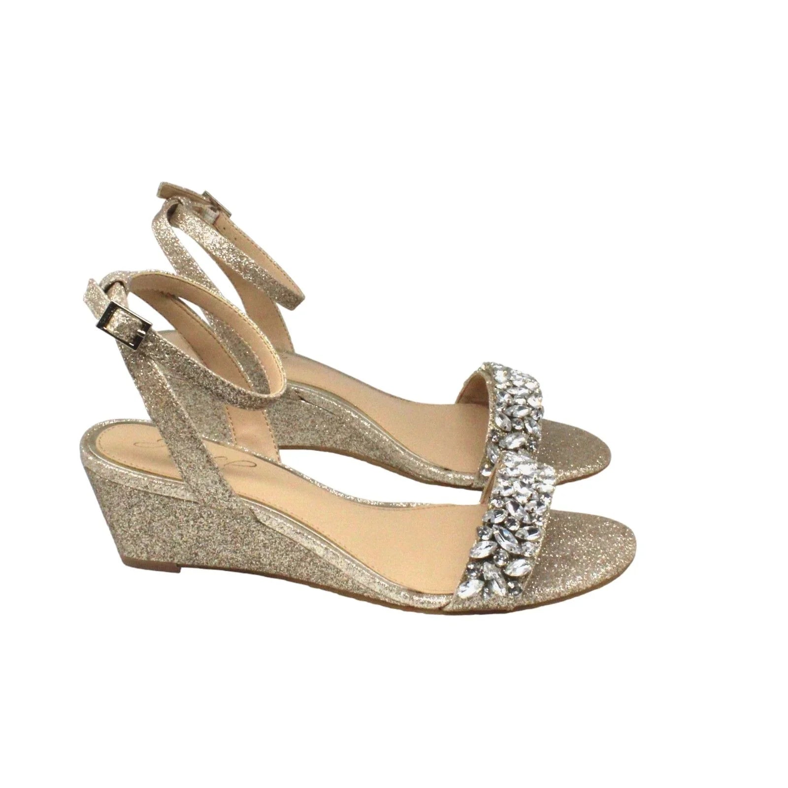 Jewel Badgley Mischka Bellevue Evening Wedge(Size 6 US)