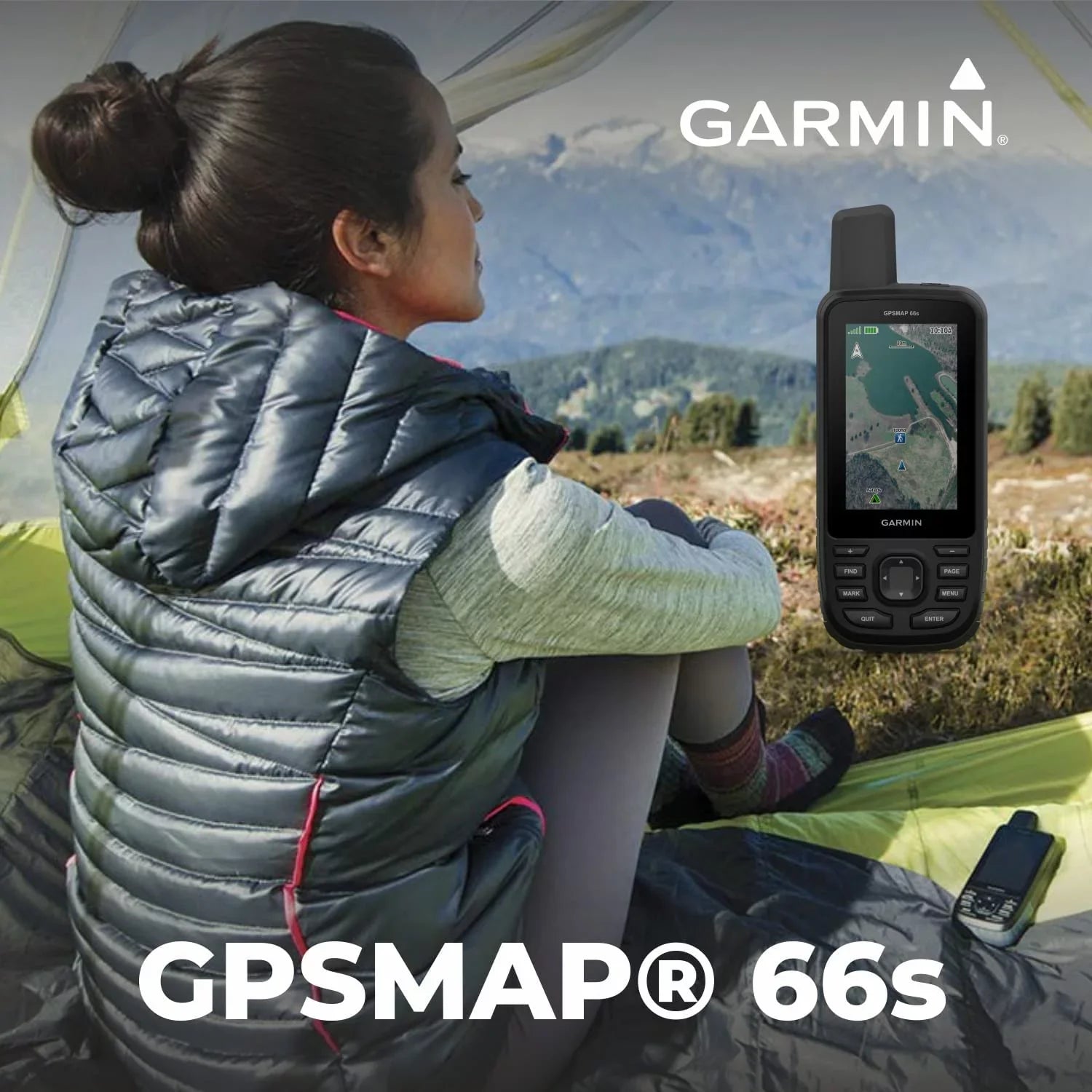 Garmin GPSMAP 66s Rugged Multisatellite GPS Handheld 3" with Power Bank