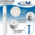 INC Ph Neutralization Water Filter Cartrid | Calcite Filter To Raise Alkalinity Of Low Ph Water | 20" Standard Size Fits 20” Standard Filter Housing | H-F2520CALCITE (20" Standard)