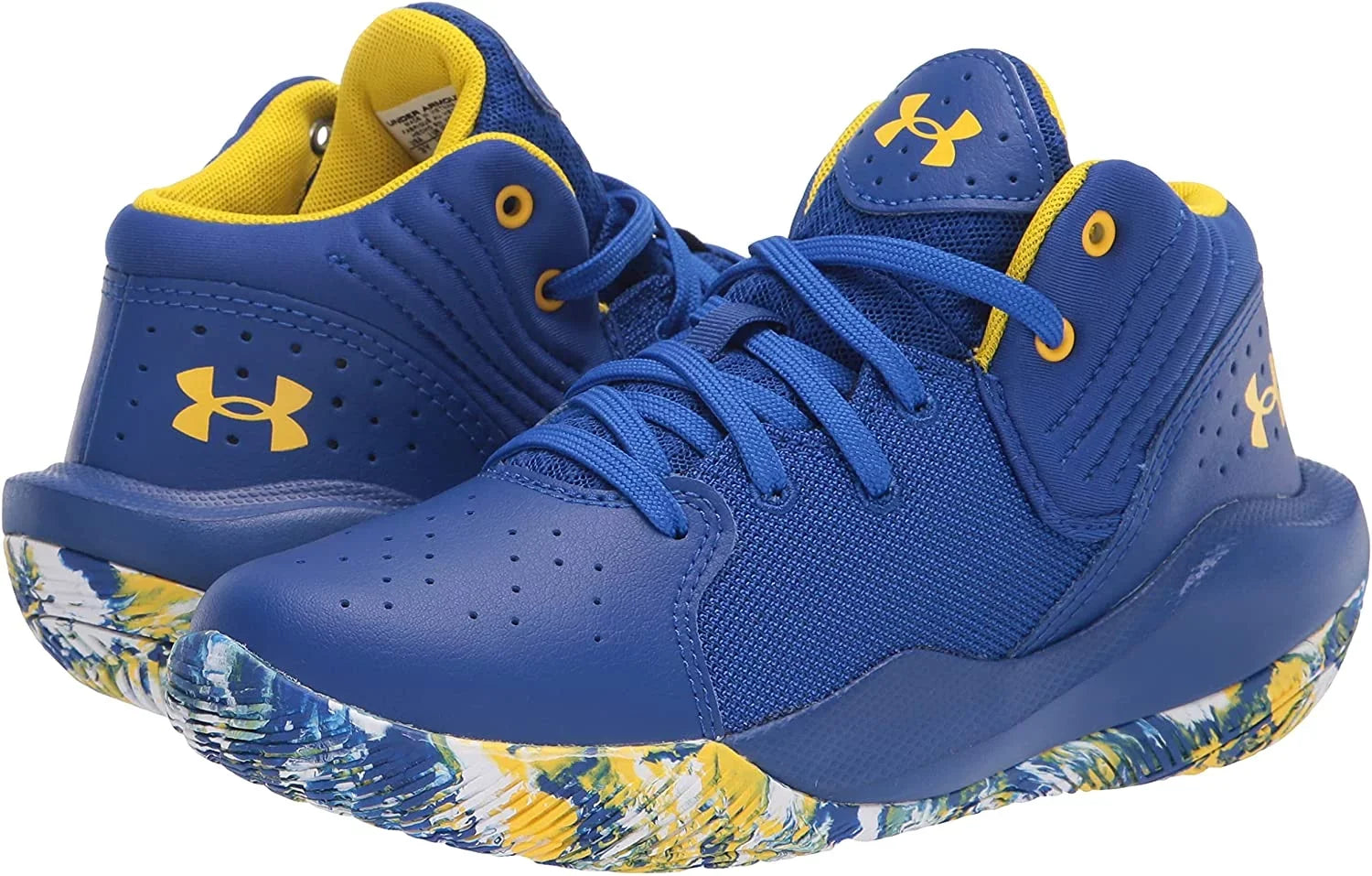 Under Armour Unisex-Child Pre-School Jet 21 Basketball Shoe Little Kid 4-8 Years 12 Little Kid Royal 400/White