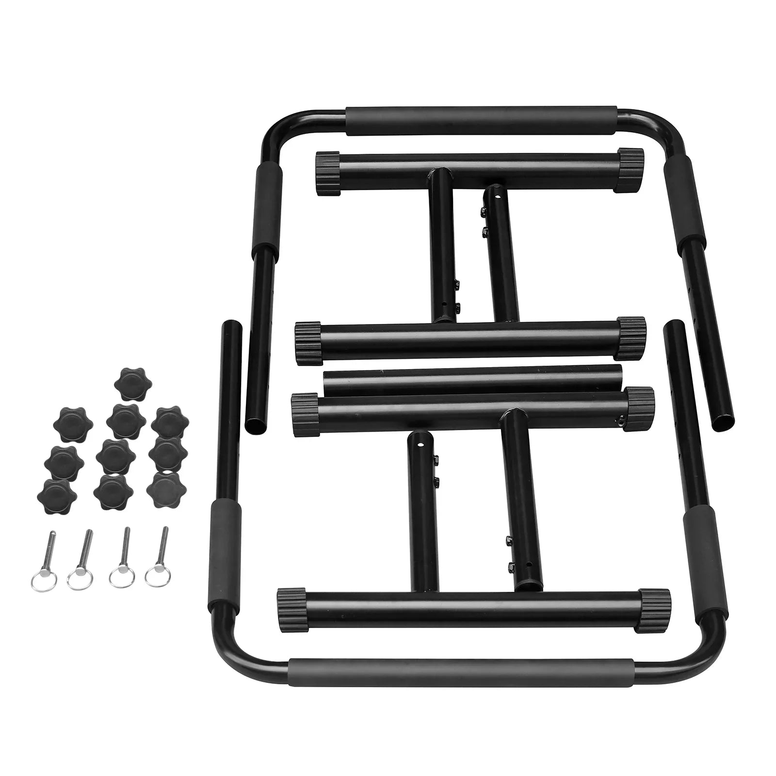 JOLLY JAUNTS Adjustable Dip Bar, Versatile High Strength Push Up Stand with Sponge Wrap, Easy Assembly Dip Station Functional for Rehabilitation Training, Sports Training