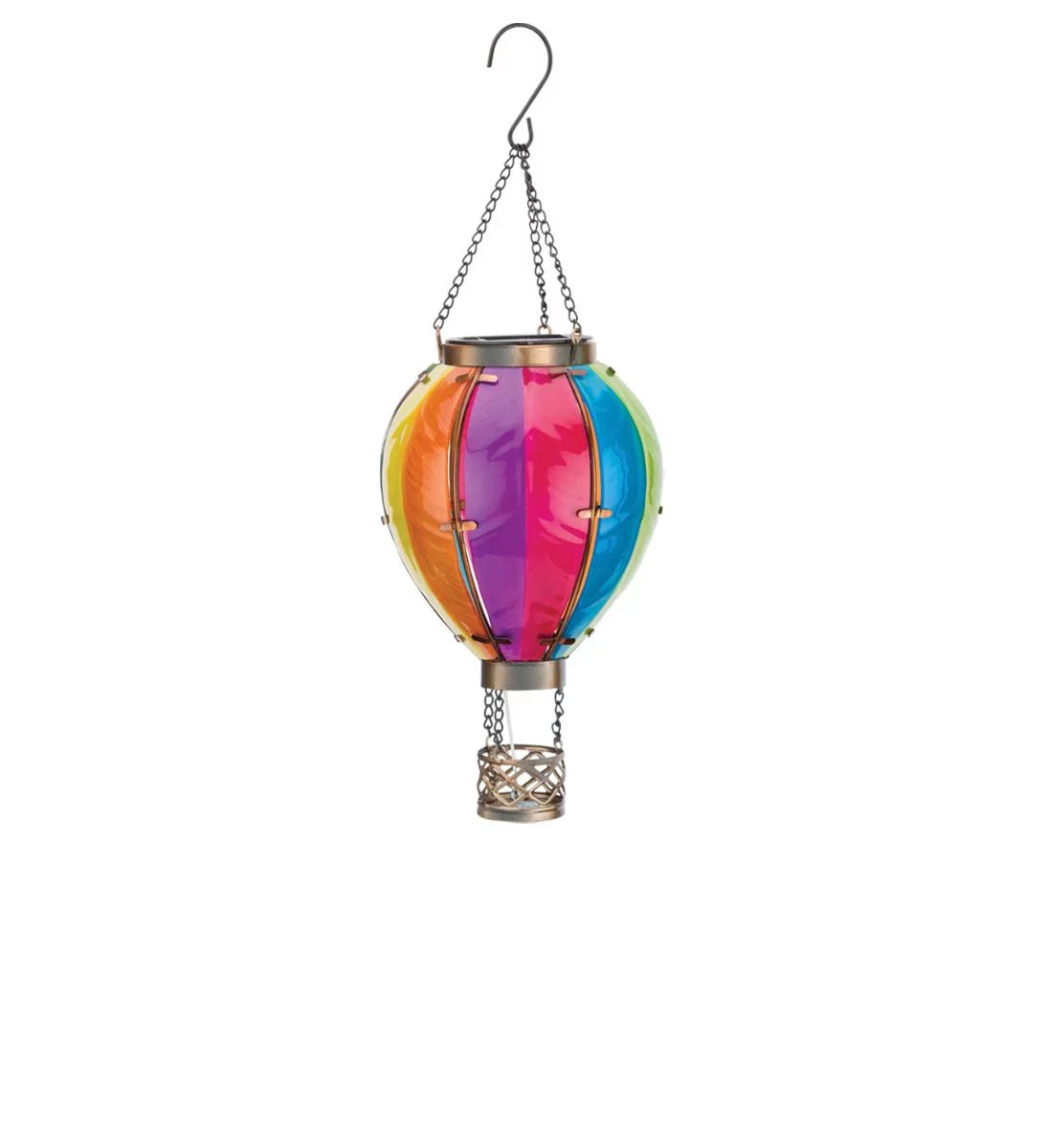 Regal Art Hot Air Balloon Light - Outdoor Solar LED Lighted Lantern, H