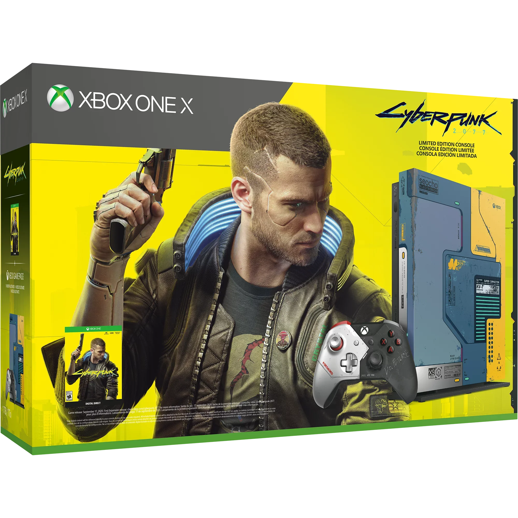New Microsoft Xbox One X [Previous Generation] 1TB Cyberpunk 2077 Console Bundle (Discontinued)