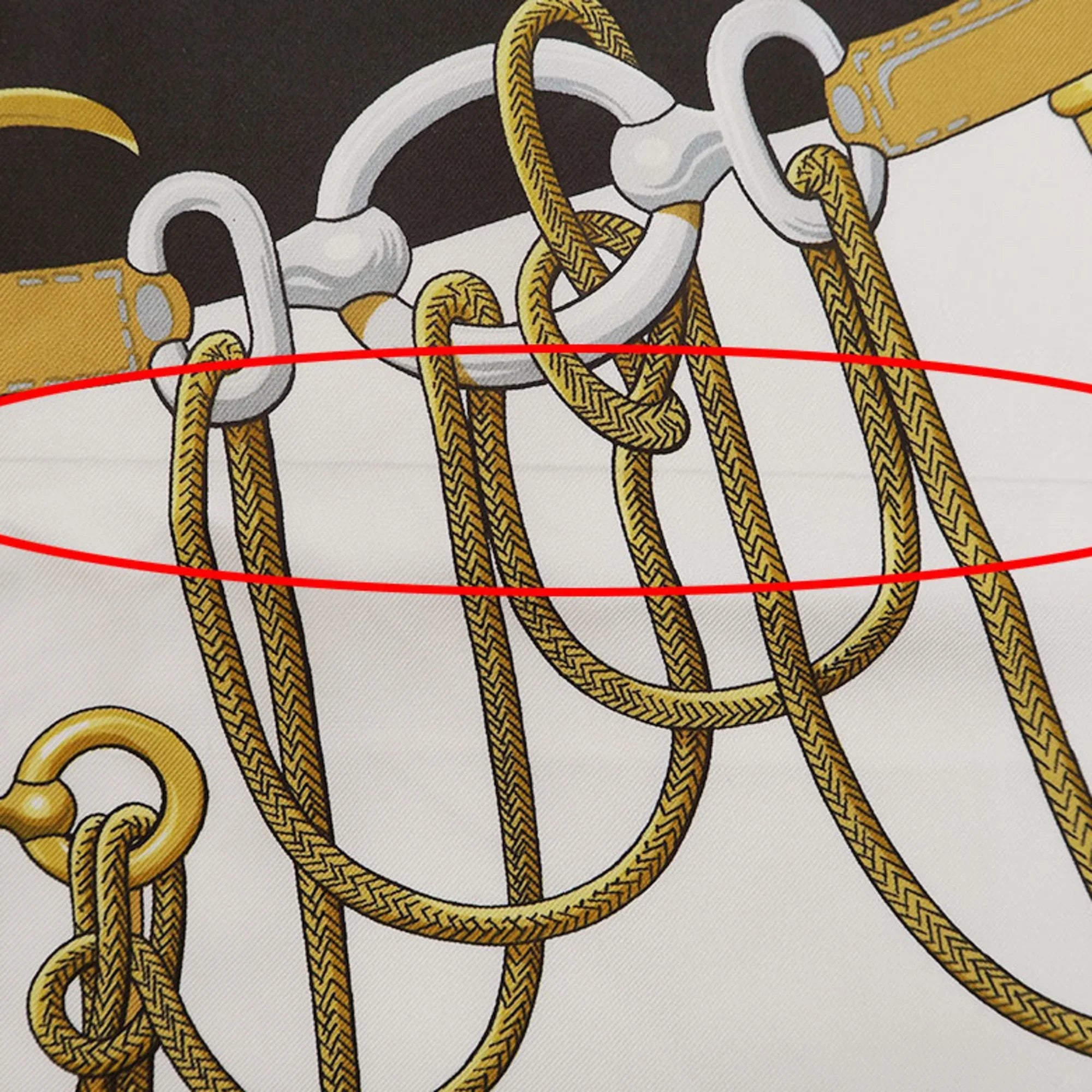 Pre-Owned Hermes Silk Scarf Black (Good)