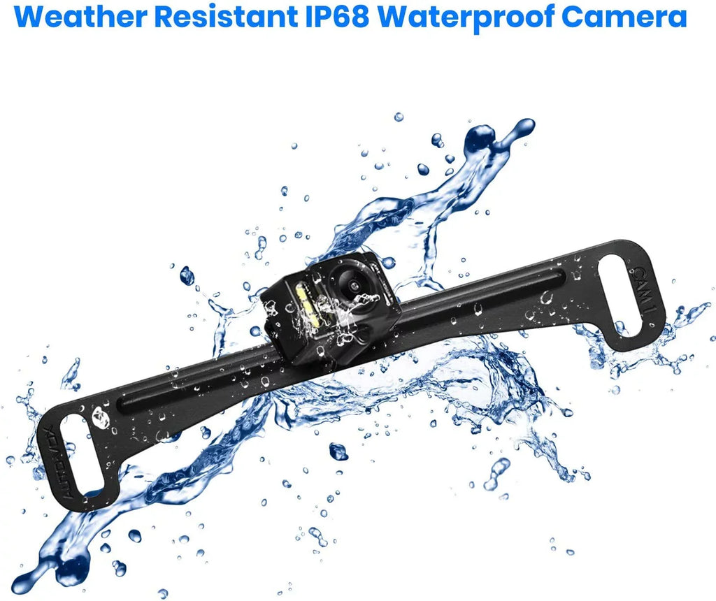 AUTO-VOX T1400 Upgrade Wireless Backup Camera Kit , OEM Look Rear View Mirror Camera Monitor with Waterproof Super Night Vision Back Up Camera for Car/Trucks