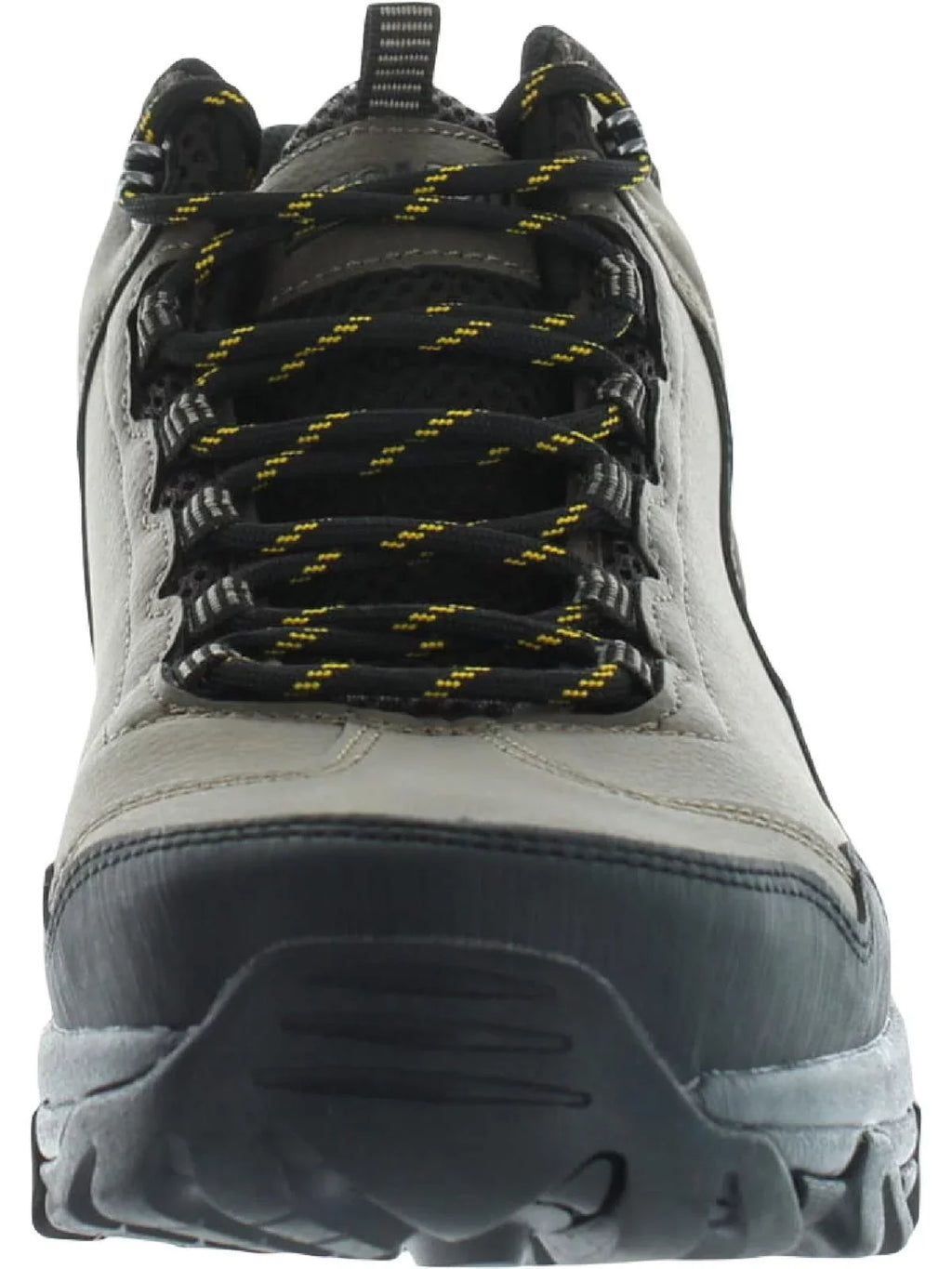 Khombu Mens Faux Leather Memory Foam Hiking Boots