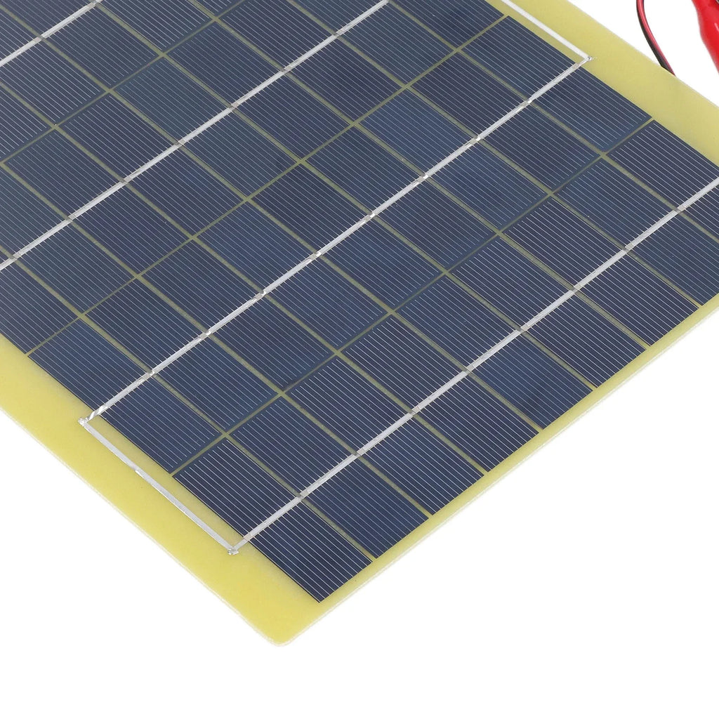 Qulable Solar Panel Polysilicon Material Low Light Efficiency Lightweight Portable Solar Charger for Charging 12V Battery 5W 18V