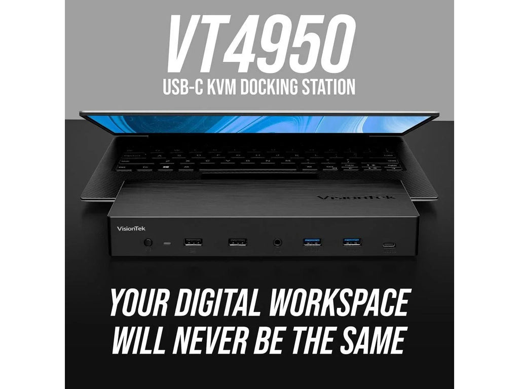 VisionTek VT4950 KVM USB-C Docking Station with 100W PD 901520