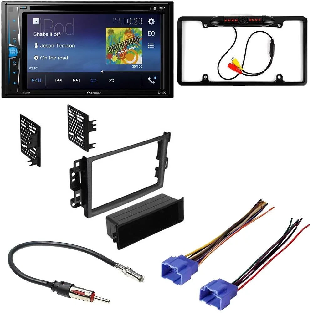 KIT2655 Bundle with Pioneer AVH-241EX Multimedia DVD Car Stereo Installation Kit with Receiver - for 2009-2011 Chevrolet Aveo / Bluetooth Touchscreen, Backup Camera, Double Din Mounting Dash Kit