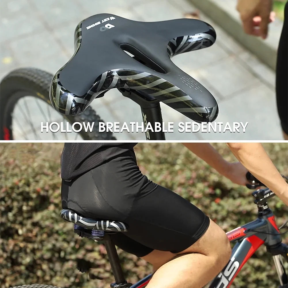 WEST BIKING Bike Saddle,Bike Saddle Cushion Wide Women Road MTB Saddle Waterproof Seat Saddle Men Women WEST Waterproof Pad Men