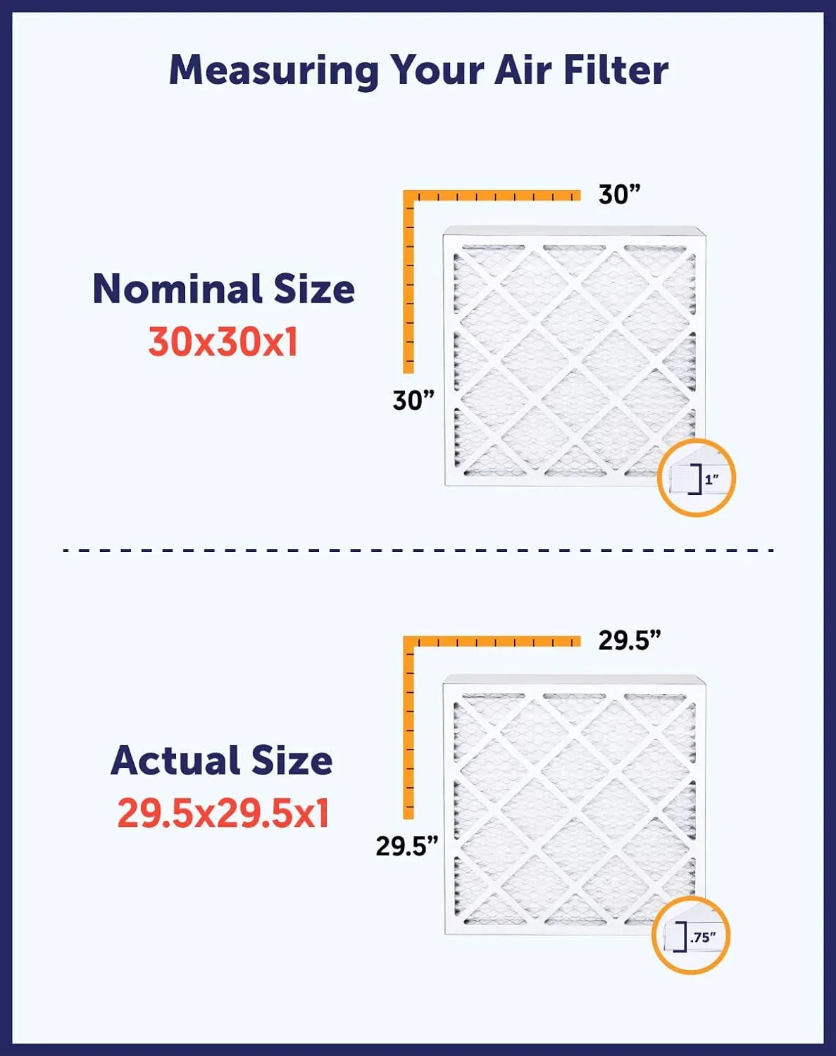 Filter King 35x43.5x1 Air Filter | 4-PACK | MERV 8 HVAC Pleated A/C Furnace Filters | MADE IN USA | Actual Size: 35 x 43.5 x .75"
