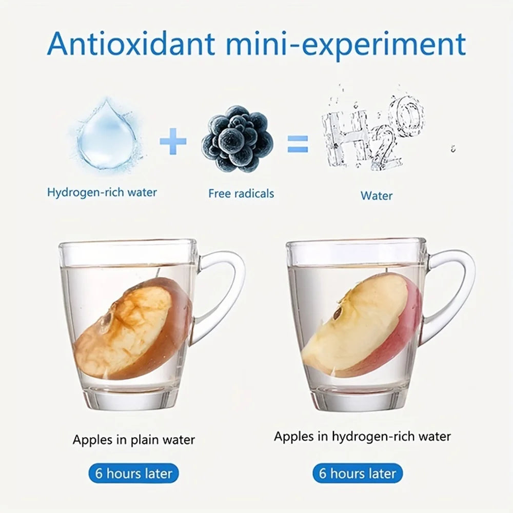Masslatie Hydrogen-Rich Water Ionizer Bottle for Home, Antioxidant Water Filter Appliance