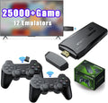 Game Stick 64G, 25,000+ Retro Games, Fitting with 12 Emulator Console, Wireless Retro Game Console Support 4K HD Output, Plug and Play Video Games for TV, 2.4G Wireless Controllers