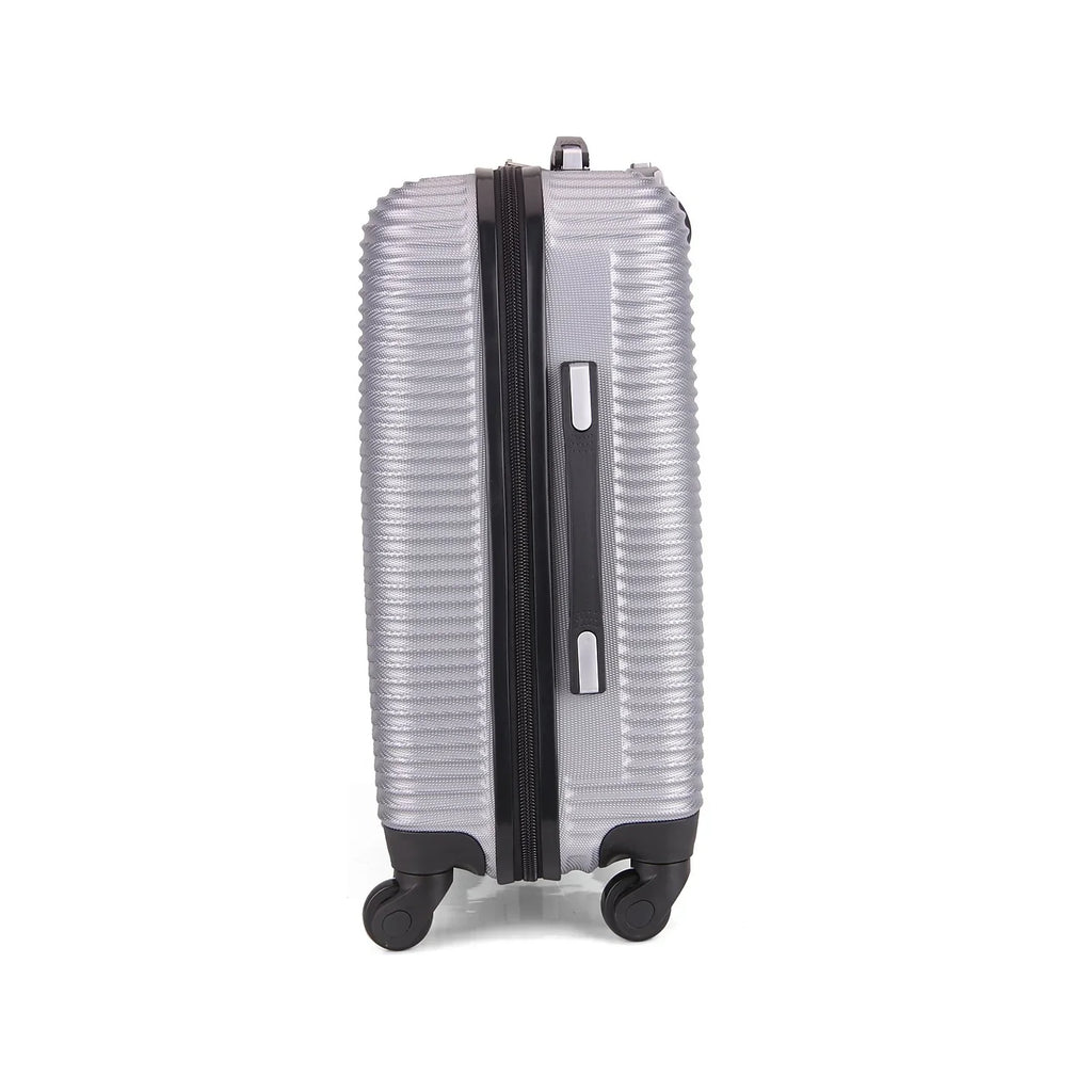 InUSA Royal Plastic Carry-On Luggage Silver (IUROY00S-SIL)