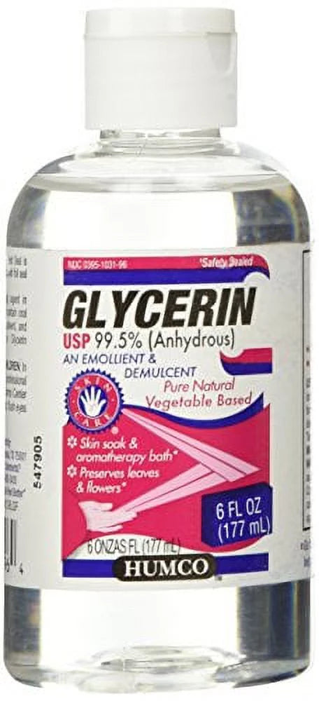2 Pack - Humco Glycerin Skin Protectant USP 99.5% 6oz Each
