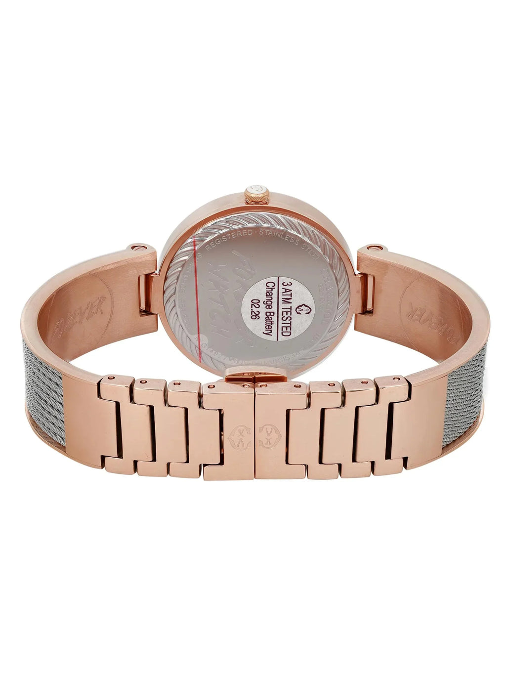 Pre-owned Charriol Forever Tiger Steel Ladies Watch FE32.102.029 (Like New)