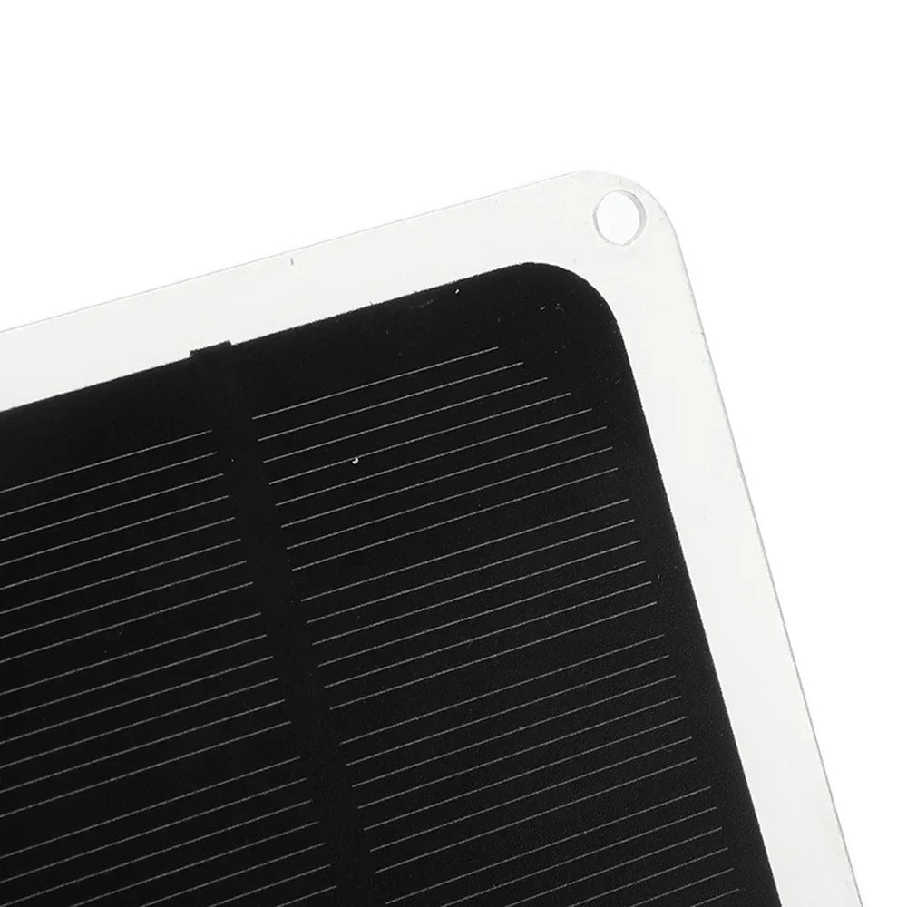 20W Portable Monocrystalline Silicon Solar Panel - USB, Outdoor Camping/Hiking, Car Light/Fan Recharging Tool, Removable Panels
