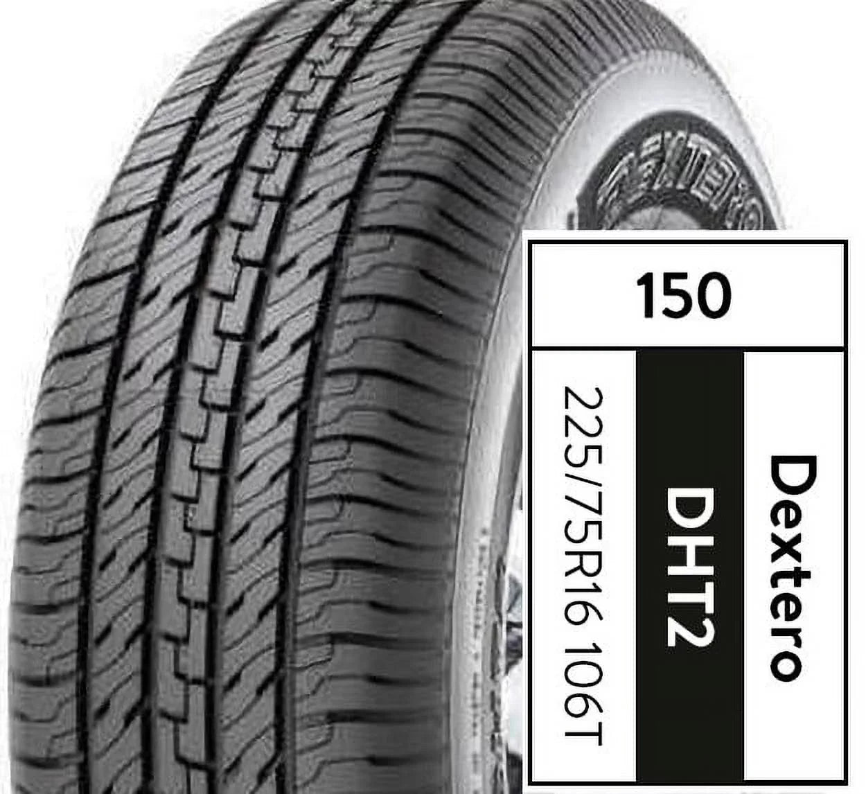 Dextero DHT2 Tire P225/75R16 106T Fits: 2010-16 Jeep Wrangler Unlimited Sport, 2003-04 Jeep Grand Cherokee Laredo