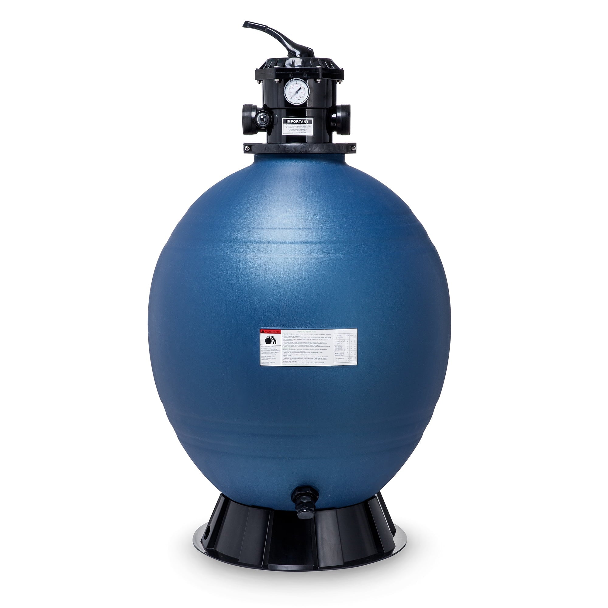 Northlight 18-Inch Top Mount Swimming Pool Sand Filter with 6-Way Valve