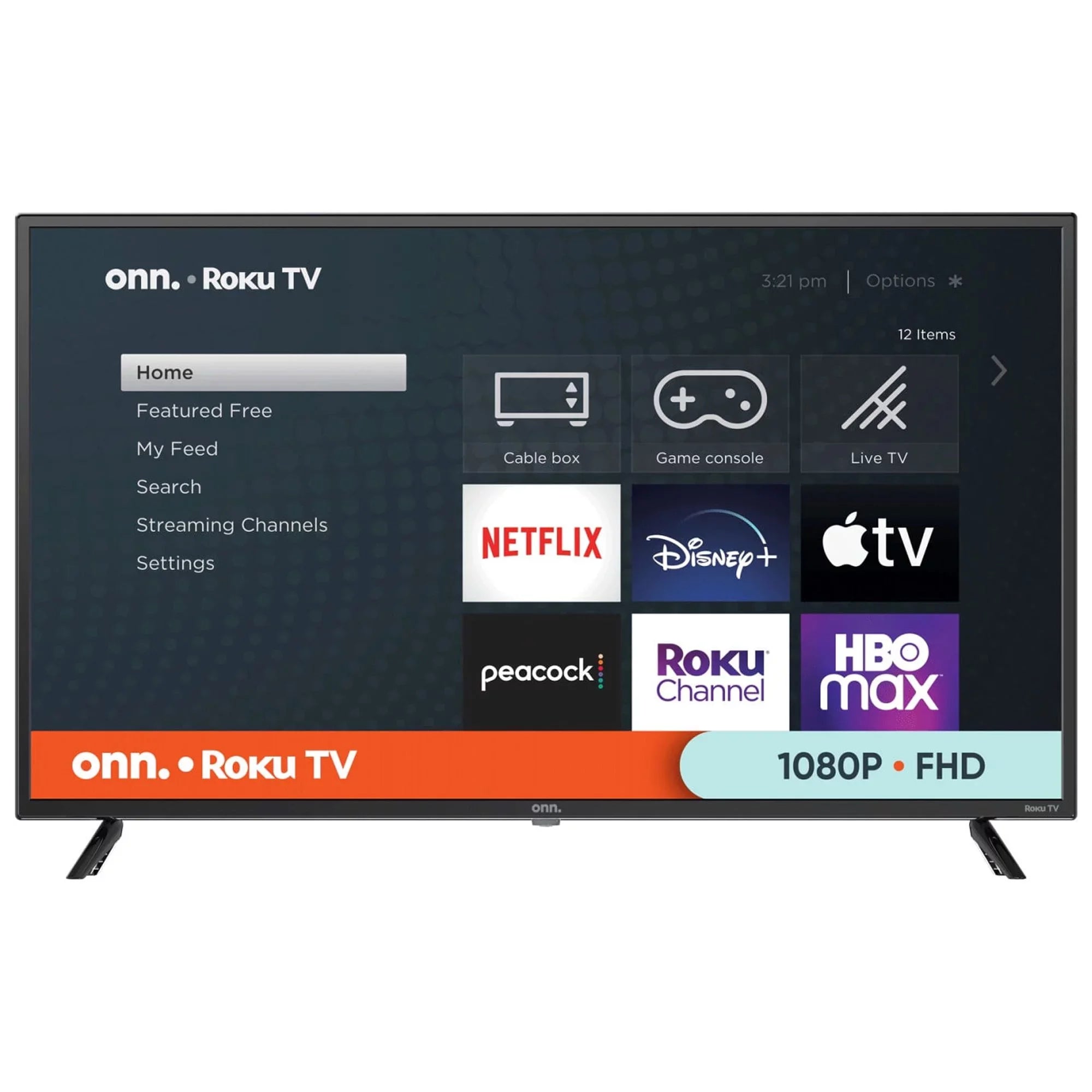 Restored onn. 40" Class FHD (1080P) LED Roku Smart TV 100058007 (Refurbished)