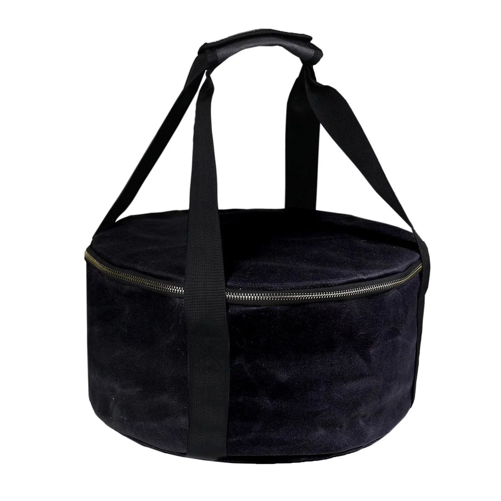 Strong Storage Bag Dutch Oven Container Cookware 12" Multipurpose Handbag Carry Bag for BBQ Camping ,Outdoor Activities ,Fishing Accessories - Black