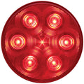 Optronics 4" Round Red LED 7 Diode Stop Turn Tail Light With Climate 3 Pin STL13RMB