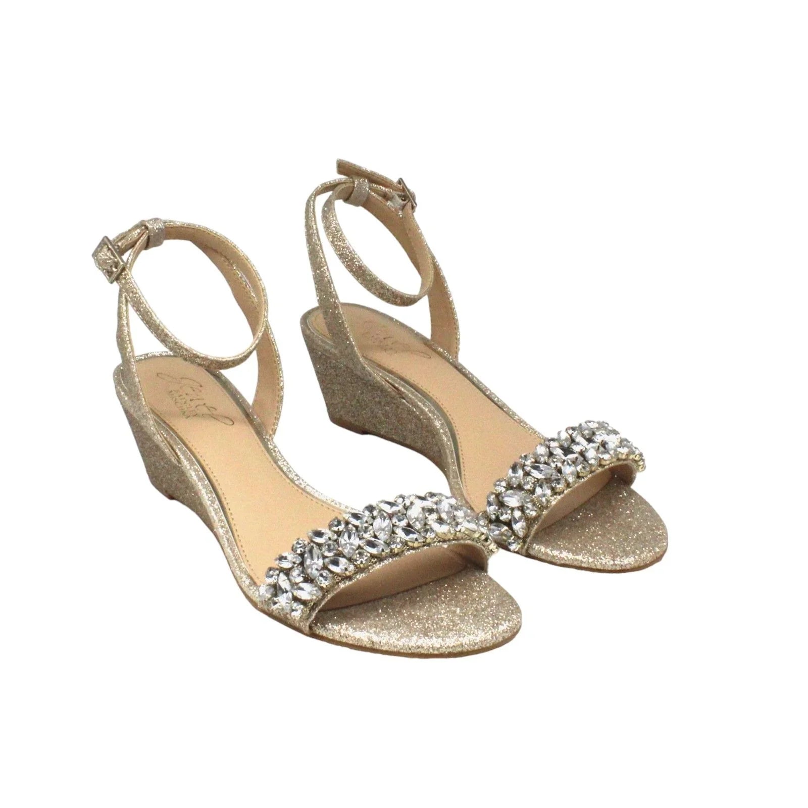 Jewel Badgley Mischka Bellevue Evening Wedge(Size 6 US)
