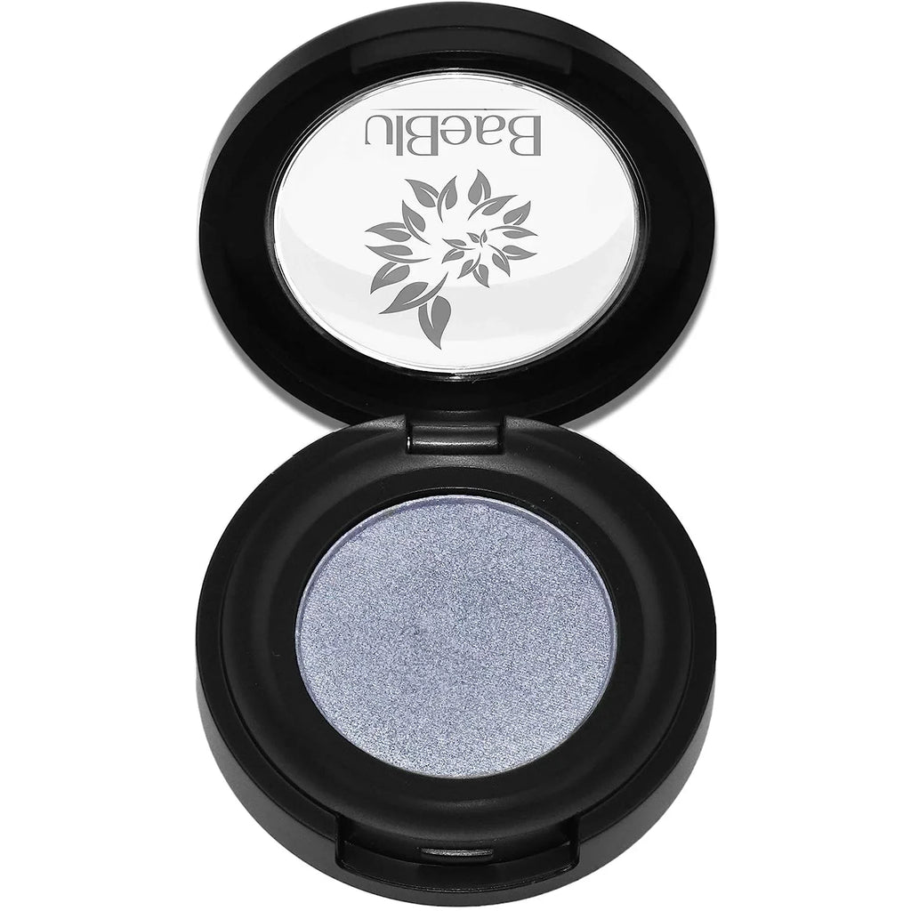 BaeBlu Hypoallergenic Eyeshadow Organic 100% Natural Finely Pressed Velvety Smooth Powder, Made in USA, Sterling