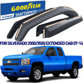 Goodyear Shatterproof in-Channel Window Deflectors for Chevrolet(Chevy) Silverado 2500HD/3500HD 2007-2014 Extended Cab,Rain Guards,Window Visors for Cars,Vent Deflector,Car Accessories,4 pcs-GY007713